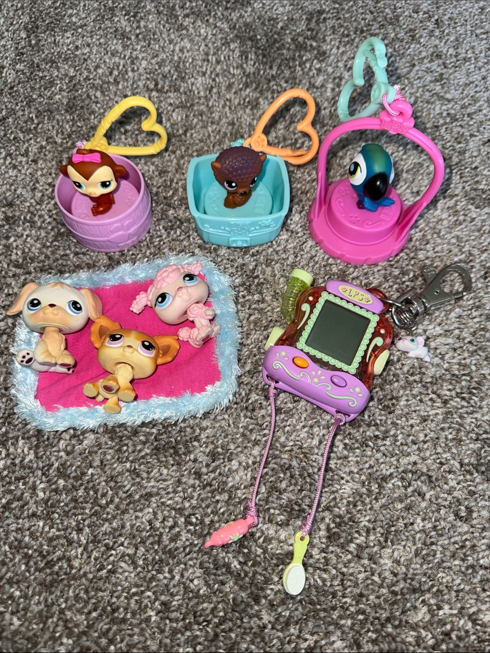 Littlest Pet Shop Handheld Virtual Pet Keychain Bundle